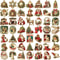 Creative Retro Christmas Stickers For Laptop Phone Suitcase Wall Kids Toys Scrapbook Decorations 5