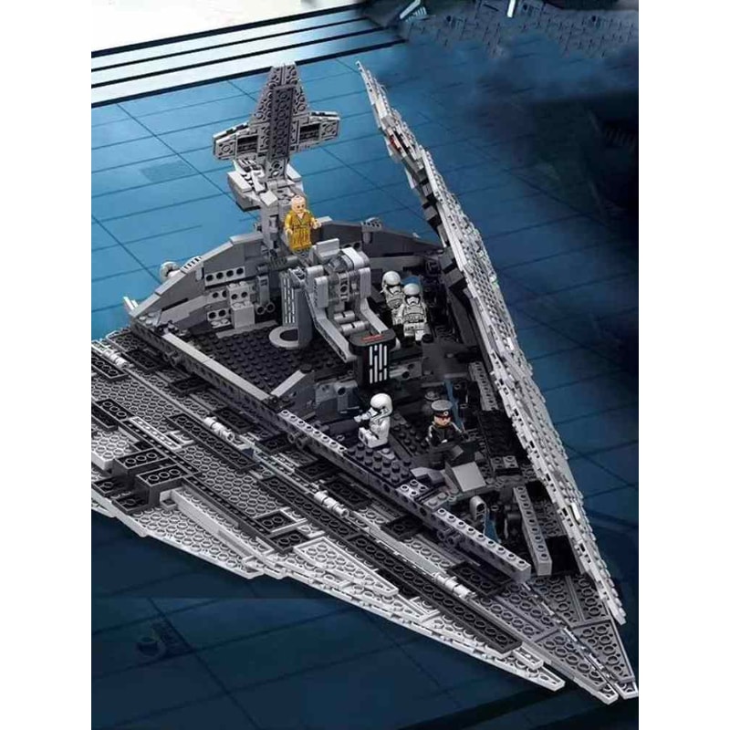 New Destroyer Space Spaceship Building Blocks Set Compatible With Starship Fighter Model DIY Toy Fo 1