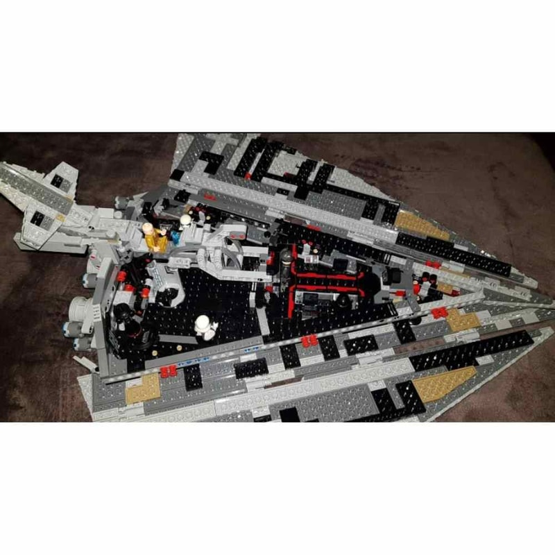 New Destroyer Space Spaceship Building Blocks Set Compatible With Starship Fighter Model DIY Toy Fo 3