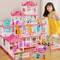 DIY Childrens Music Doll House Assembly Dream Villa Princess Castle Set Toy For Girls 2