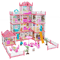 DIY Childrens Music Doll House Assembly Dream Villa Princess Castle Set Toy For Girls 0