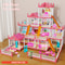 DIY Childrens Music Doll House Assembly Dream Villa Princess Castle Set Toy For Girls 8