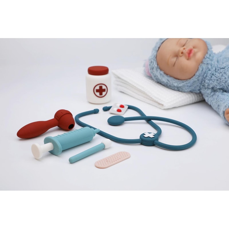 Montessori Toy Set For Kids Children Doctor Medical Simulation Box Educational Baby Play House Chri 1