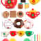 Cake Dessert Afternoon Tea Set for Girls Kitchen Toys Kids Holiday Christmas New Year Gifts