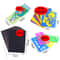 DIY Art Magic Color Rainbow Scratch Card Set With Graffiti Stencil For Kids Painting Craft 8