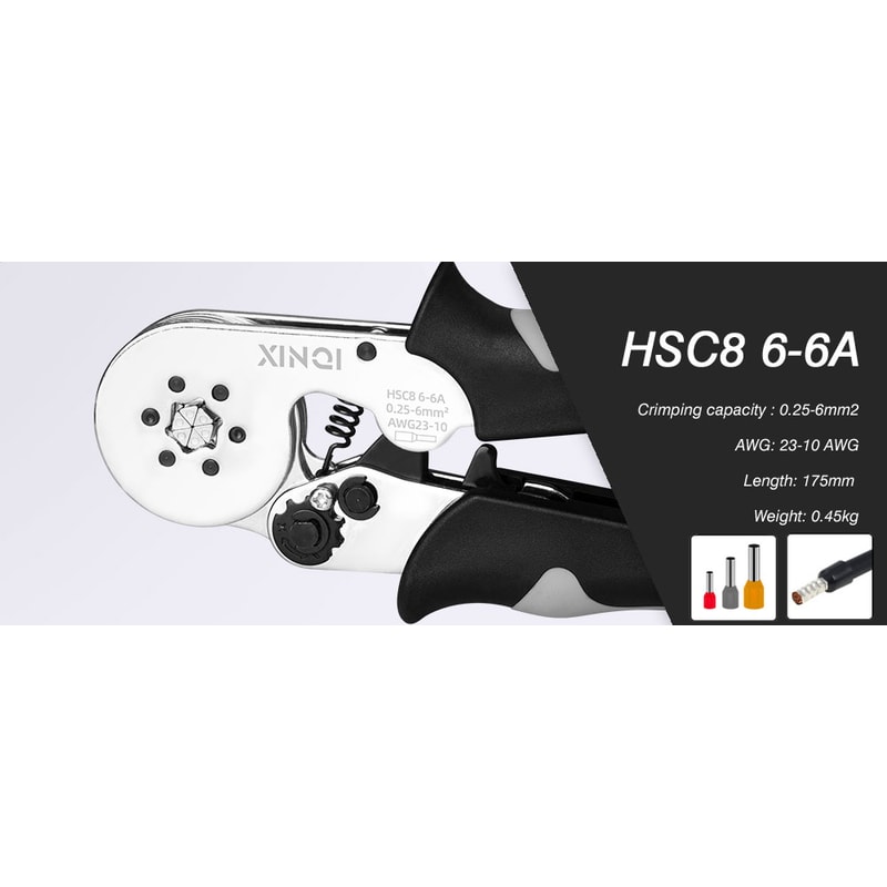 Crimping Tool Tubular Terminal Crimper With Mini Ferrule Electrical Kit And Bag 4