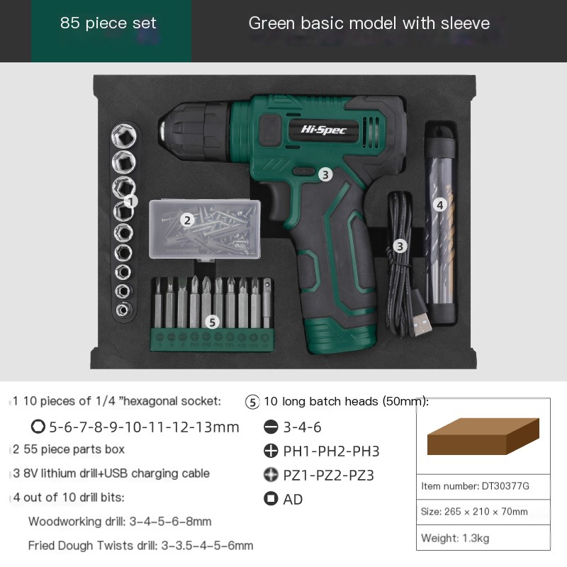 Power Tool Set Pink Home Repair Tools Kit With Lithium Drill Magnetic Precision Bits And Toolbox 8