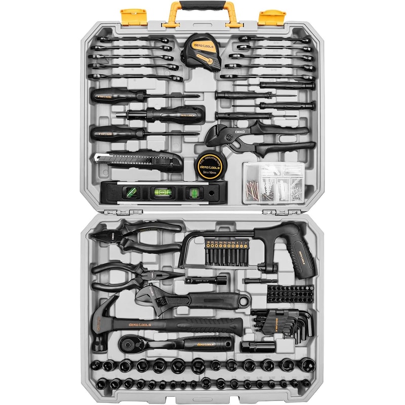 General Household Hand Tool Kit, Professional Auto Repair Tool Set for Home Use