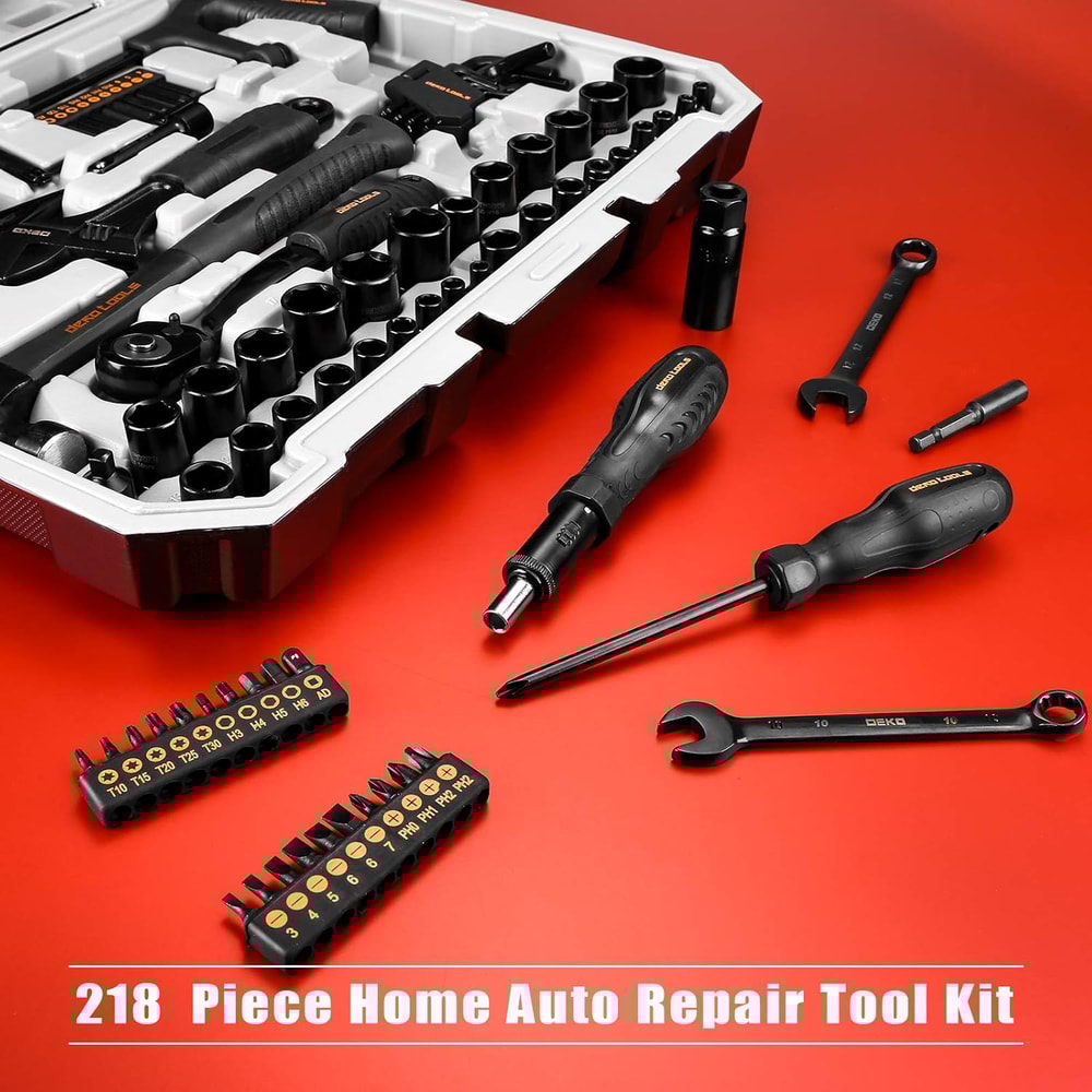 General Household Hand Tool Kit, Professional Auto Repair Tool Set for Home Use