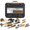 Mixed Tool Set Socket Wrench Auto Repair Kit With Plastic Toolbox Storage Essential Hand Tools For 0