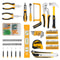 Mixed Tool Set Socket Wrench Auto Repair Kit With Plastic Toolbox Storage Essential Hand Tools For 3