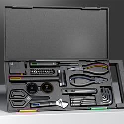 auto repair tool set household hand tool kit with plastic toolbox storage case