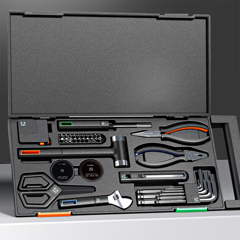 Auto Repair Tool Set Household Hand Tool Kit with Plastic Toolbox Storage Case