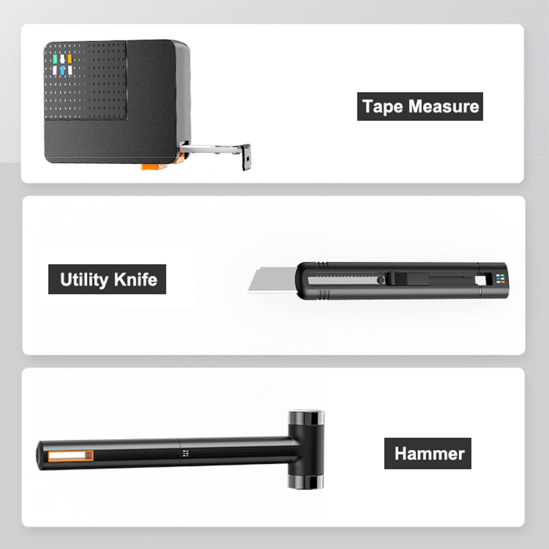 Auto Repair Tool Set Household Hand Tool Kit with Plastic Toolbox Storage Case