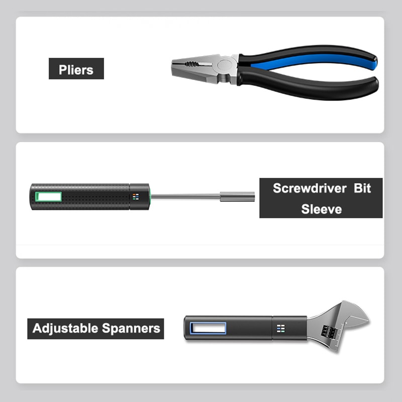 Auto Repair Tool Set Household Hand Tool Kit with Plastic Toolbox Storage Case