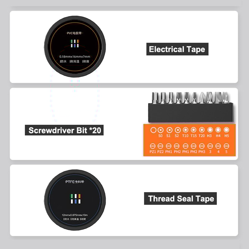 Auto Repair Tool Set Household Hand Tool Kit with Plastic Toolbox Storage Case