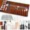 Leather Craft Sewing Tools Set with Awl Upholstery Thread Needles Thimble for DIY Repair Stitching