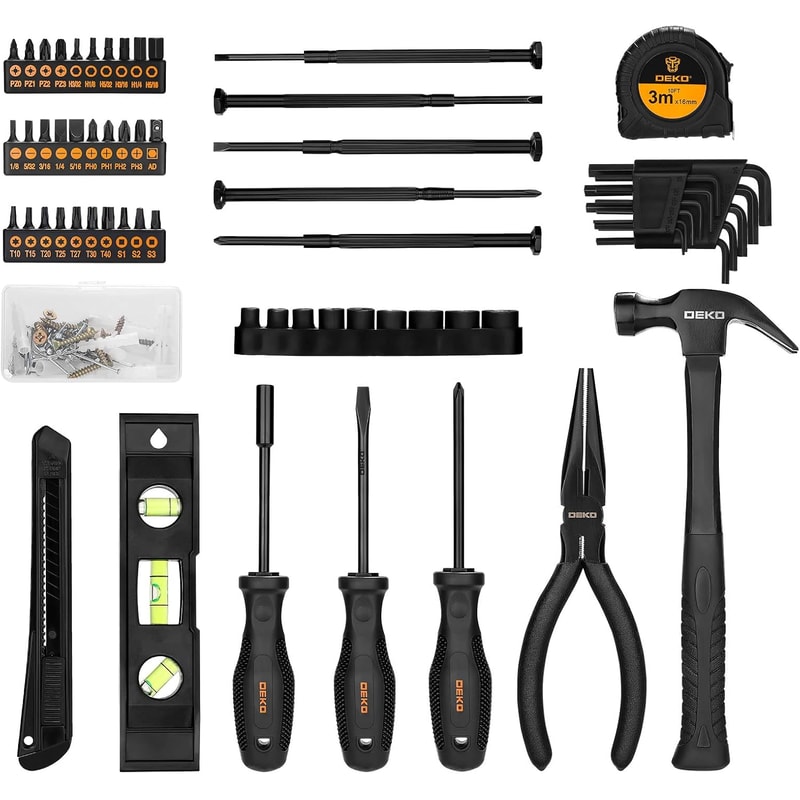 Tool Kit Set Box Home Repair Tools Basic Hand Toolbox