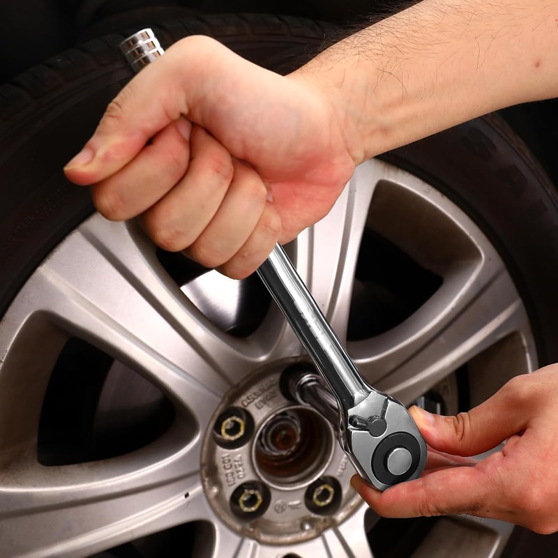 Mechanic Hand Tools Kit Ratchet Wrench Auto Tool Box Set Socket Sets For Car Home Repair 1