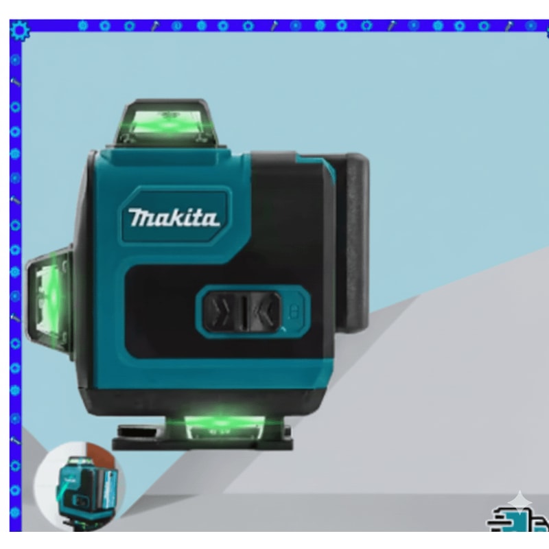 Horizontal Vertical HighPrecision WallMounted Tool Green Light Laser Level Portable 0