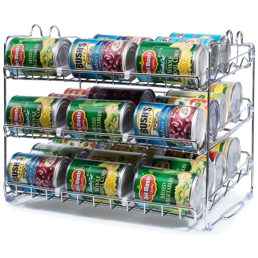 Stackable Can Rack Organizer For Pantry Holds Cans Utopia Kitchen Durable Can Organizer Storage Rac 8