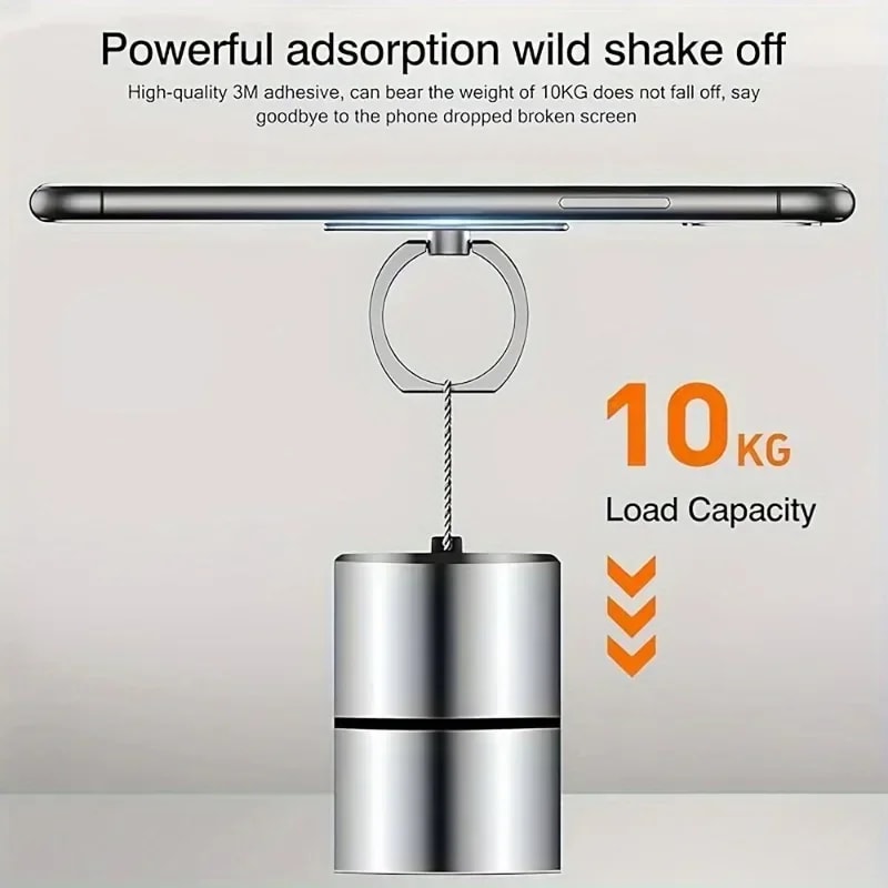 Transparent Circle Finger Ring Mobile Phone Holder Universal Cellphone Bracket for Men & Women