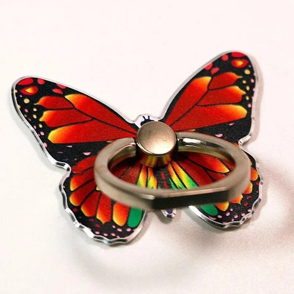 Beautiful Butterfly Phone Holder Elegant Mobile Phone Ring Stand for Easy Grip & Convenient Use