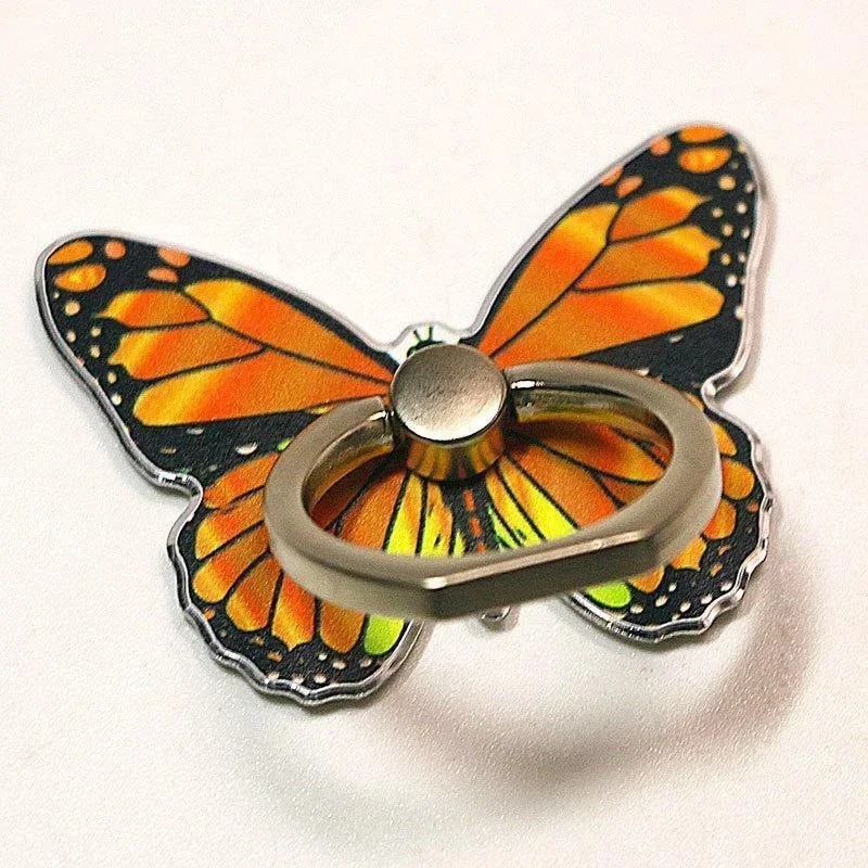 Beautiful Butterfly Phone Holder Elegant Mobile Phone Ring Stand for Easy Grip & Convenient Use
