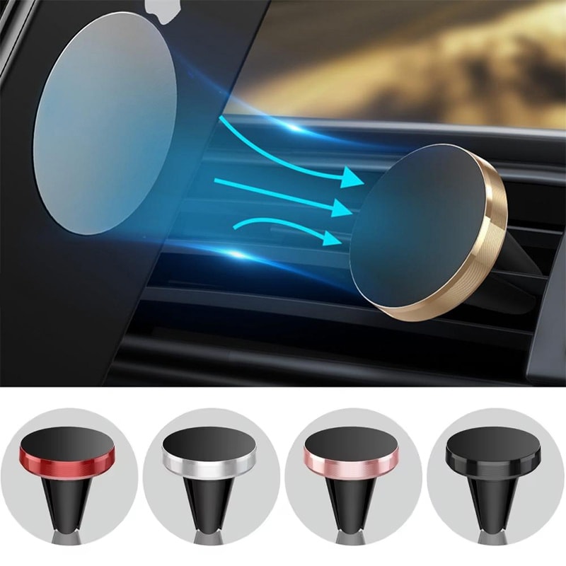 Magnetic Car Phone Holder For Air Vent Universal Mobile Stand 0