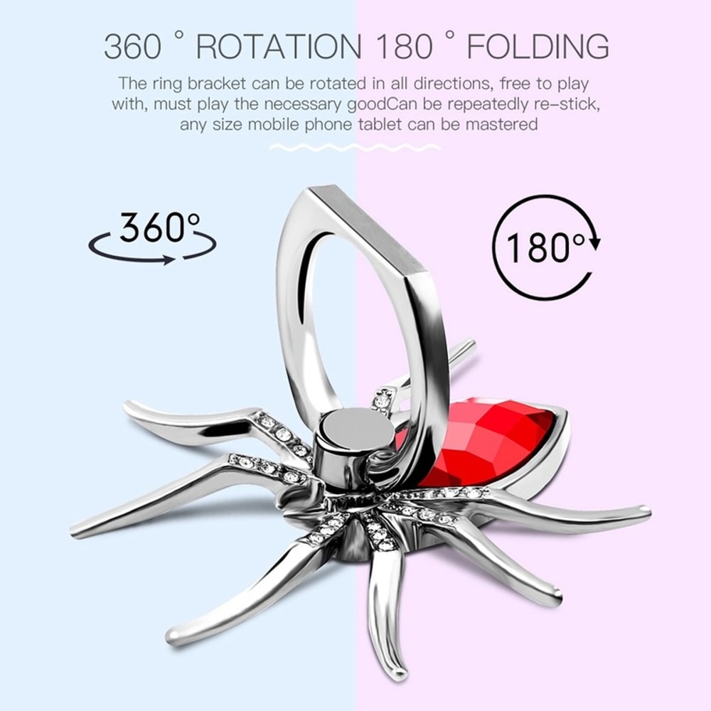 Mobile Spider Ring Phone Holder Luxury Diamond Cell Phone Finger Grip Holder for Iphone 360 Phone Expanding Stand Finger Holder