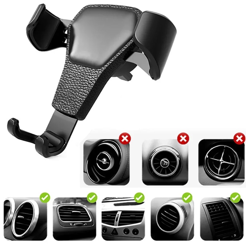 Universal Gravity Car Phone Holder Air Vent Mount For Secure OneHand Driving GPS Use 2