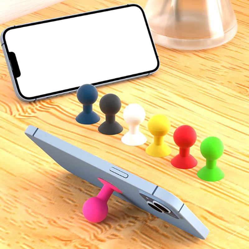 Silicone Suction Phone Holder Mini Suction Cup Phone Mount For Desk Mirror And Car Use 2