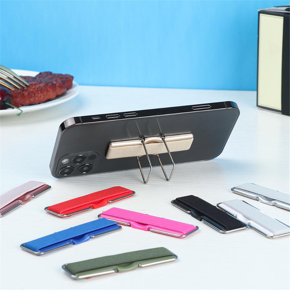 Universal Phone Finger Strap Grip With Stand Secure One Hand Phone Holder 1