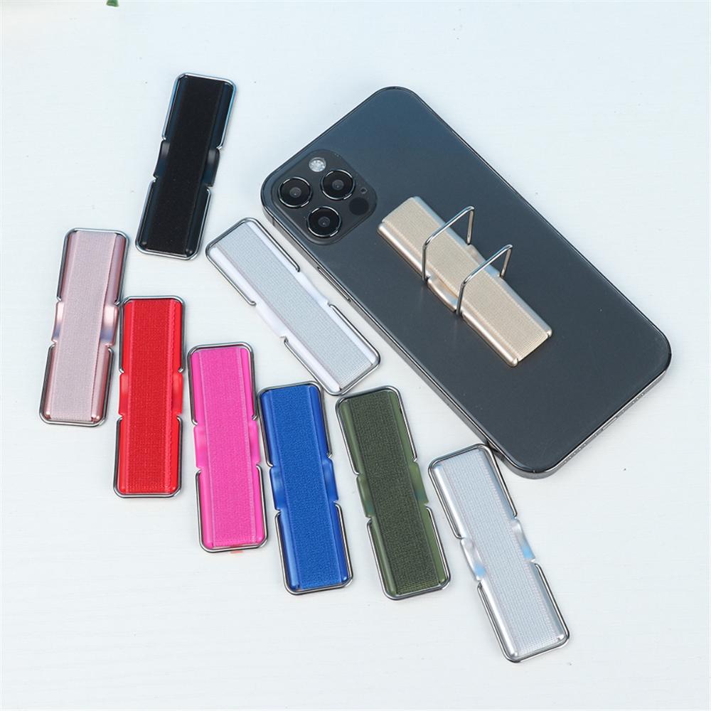 Universal Phone Finger Strap Grip With Stand Secure One Hand Phone Holder 2