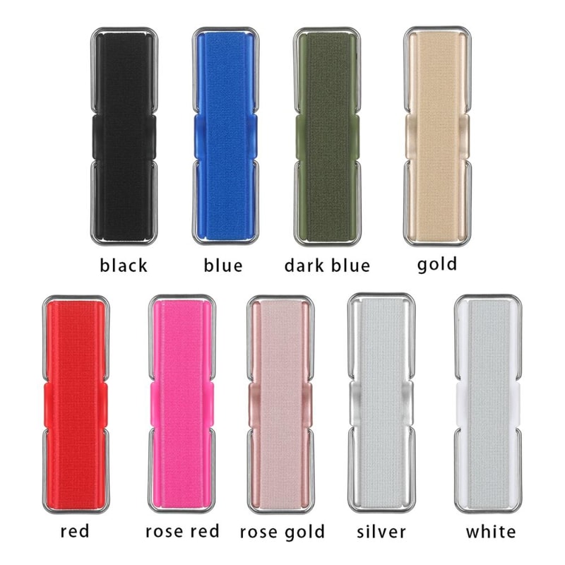 Universal Phone Finger Strap Grip With Stand Secure One Hand Phone Holder 5