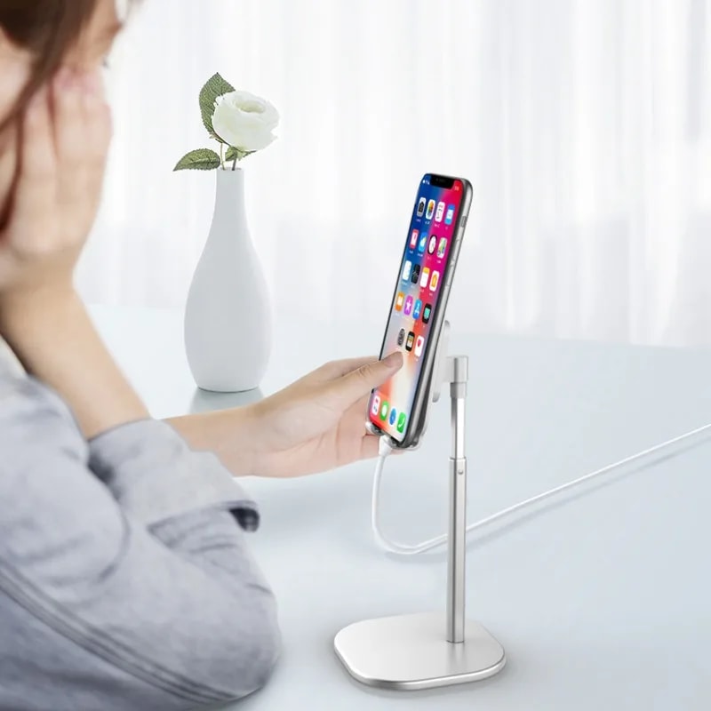 Adjustable Tablet Stand and Phone Holder for Desk, Height Adjustable iPad Stand