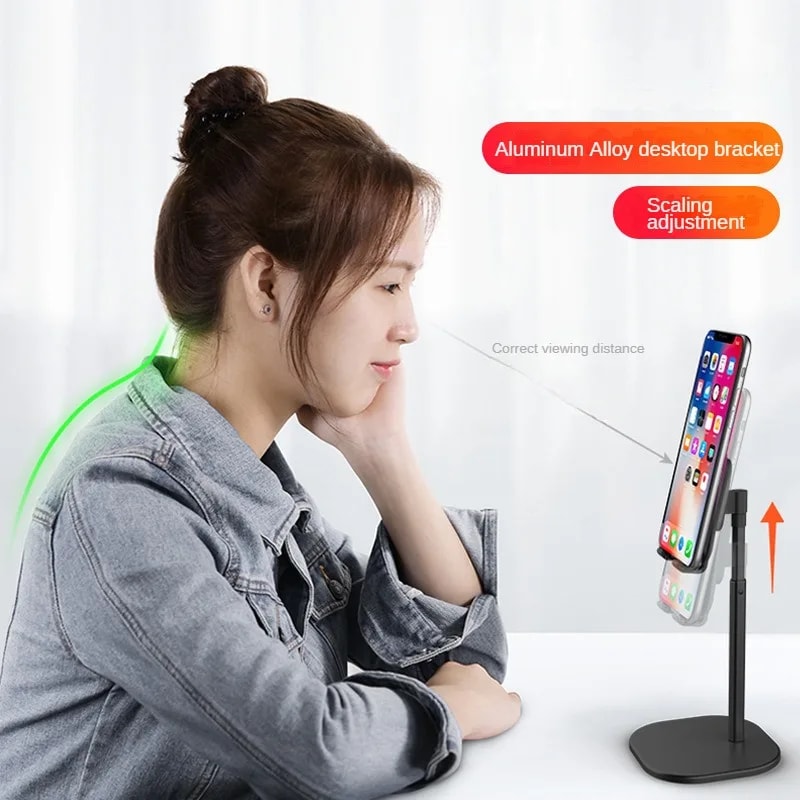 Adjustable Tablet Stand and Phone Holder for Desk, Height Adjustable iPad Stand