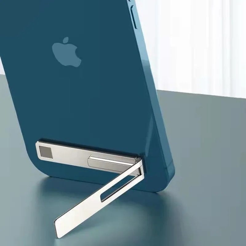 Ultra Thin Magnetic Phone Stand Foldable Phone Holder For Desk 2