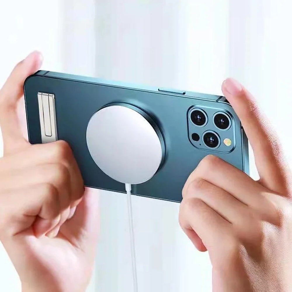 Ultra Thin Magnetic Phone Stand Foldable Phone Holder For Desk 5