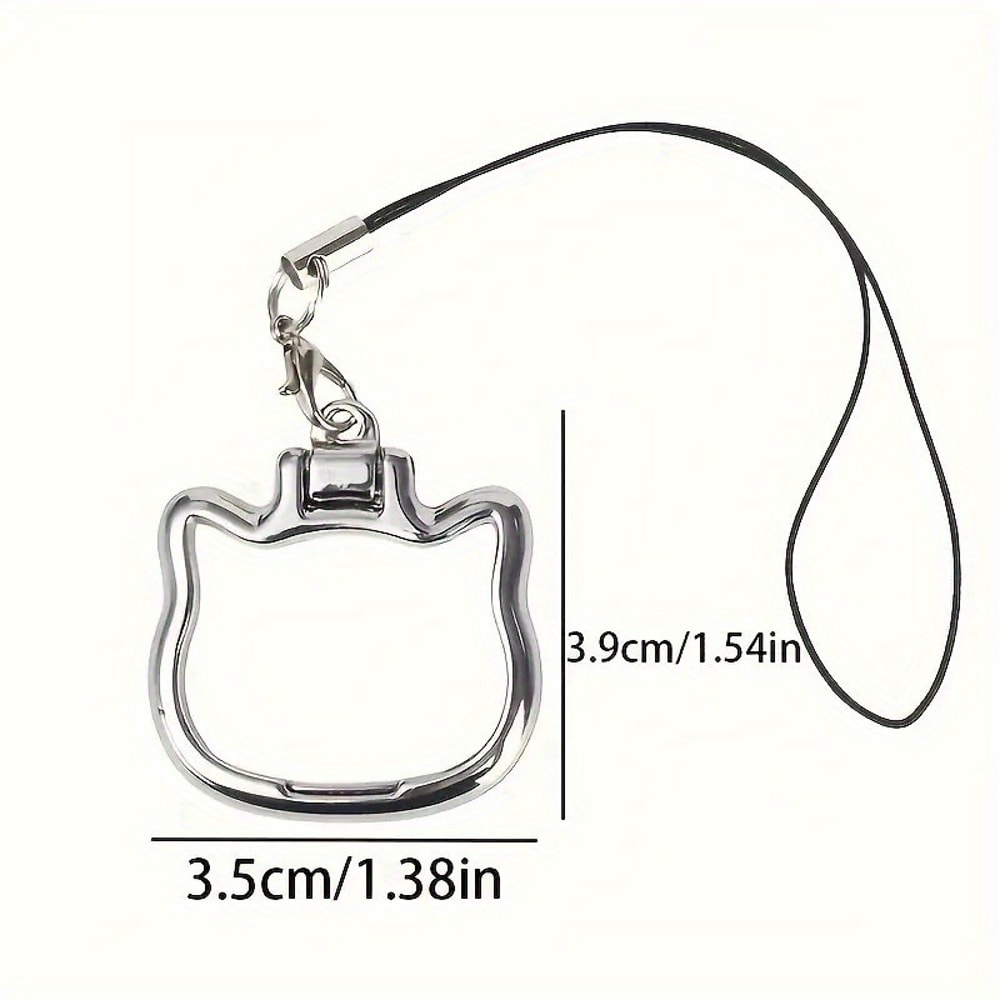 Cute Cat Phone Lanyard Grip and Phone Holder Stand for Desk Use
