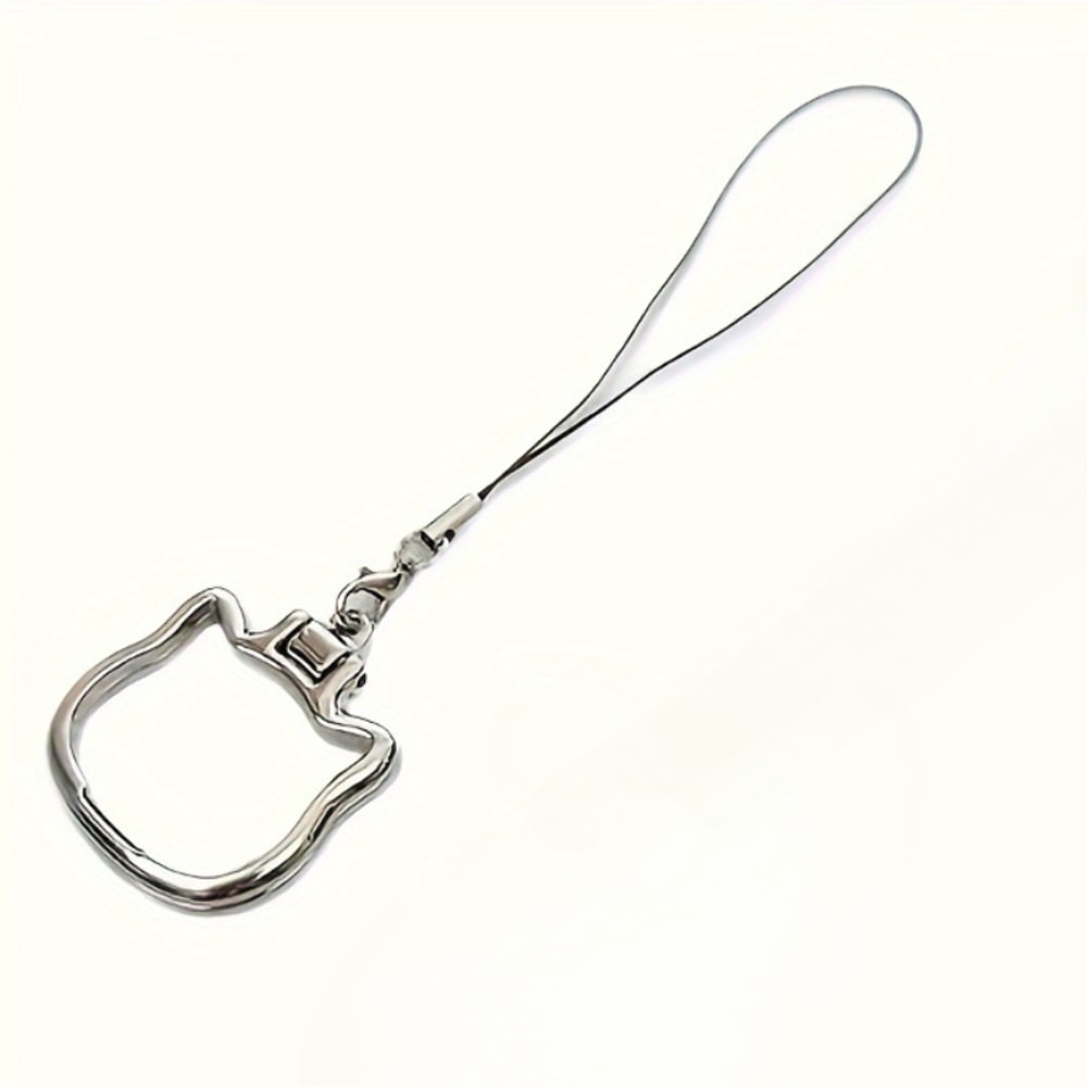 Cute Cat Phone Lanyard Grip and Phone Holder Stand for Desk Use