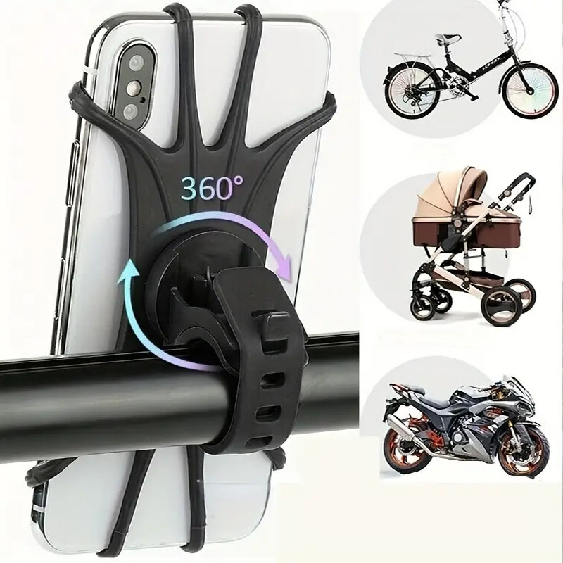 Universal Bike Phone Holder Handlebar Mount for Bicycle and Motorcycle