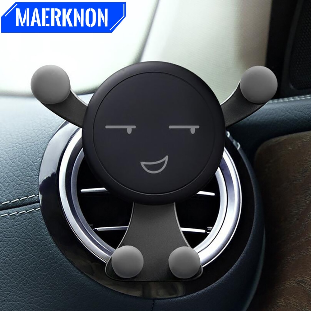 Smiley Grip Car Phone Holder Air Vent Mount For Easy OneHanded Driving 0