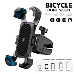rotating handlebar phone mount for bike and motorcycle