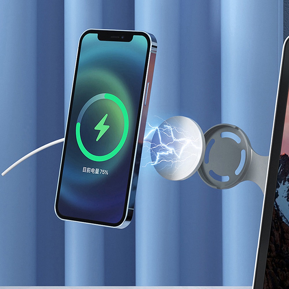 MagSafe Laptop Phone Mount With Foldable Monitor Side Holder 3