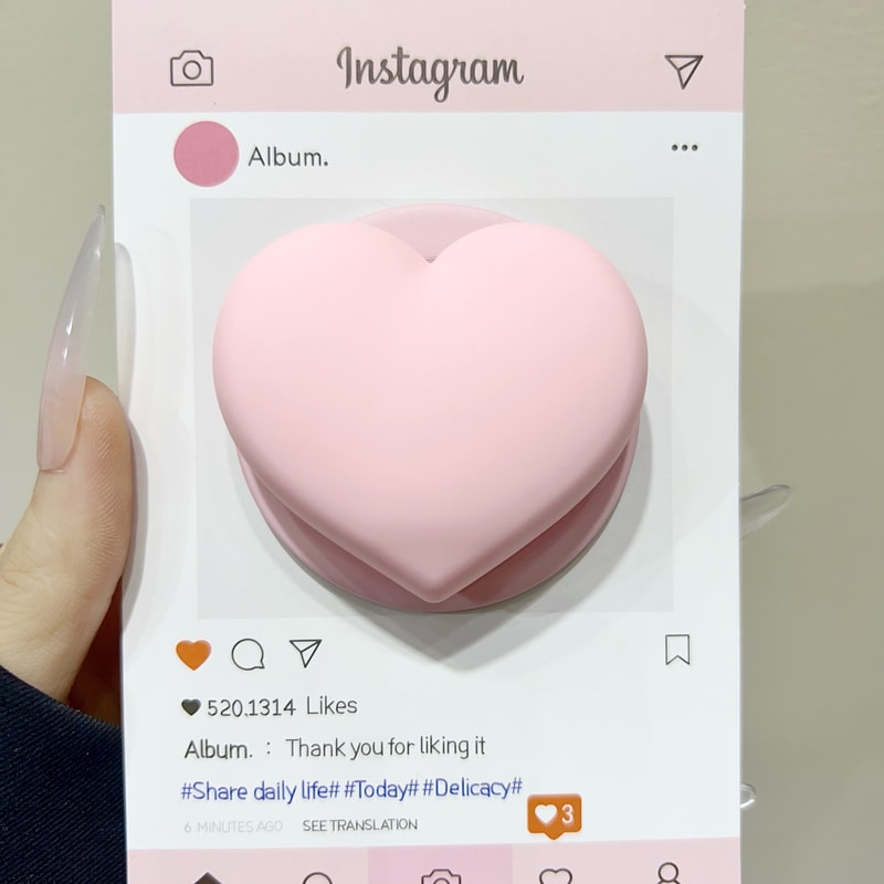 Korean Heart MagSafe Phone Grip Stand For Wireless Charging 7