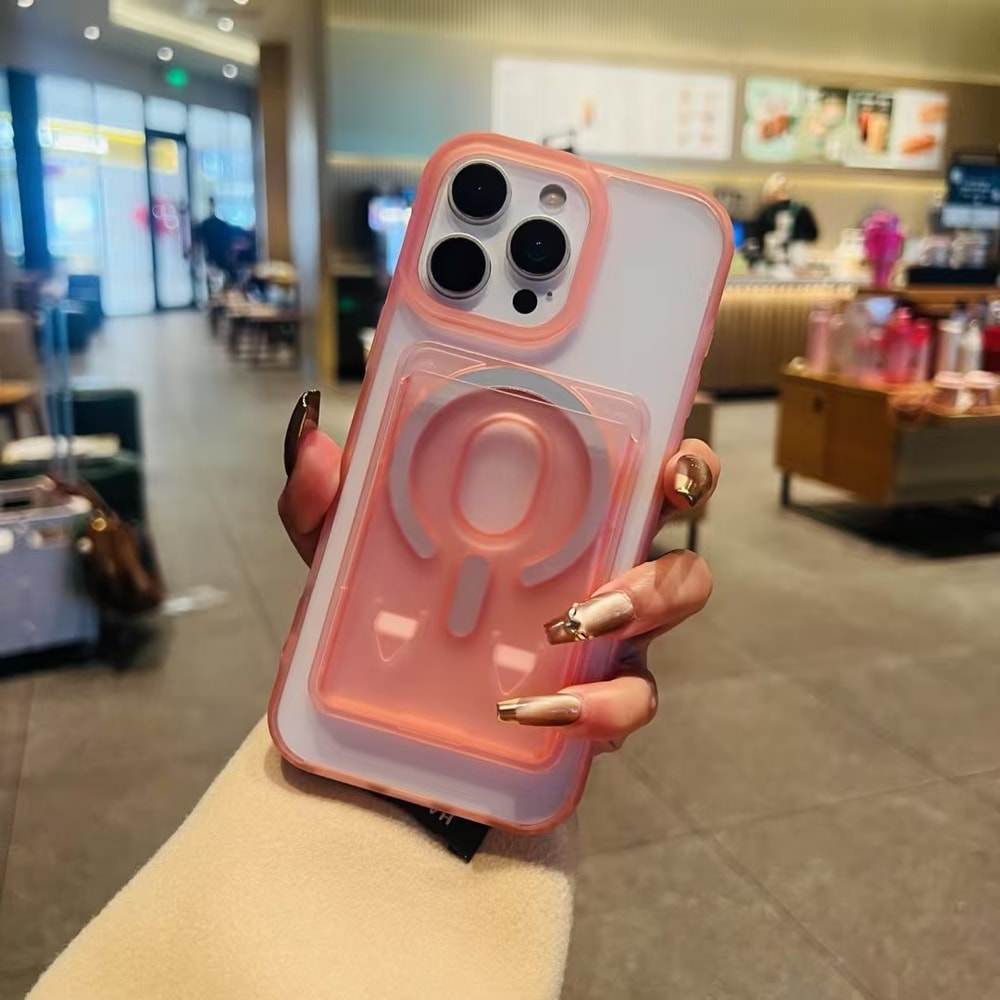 Clear MagSafe Card Holder Wallet Case For Mobile 0