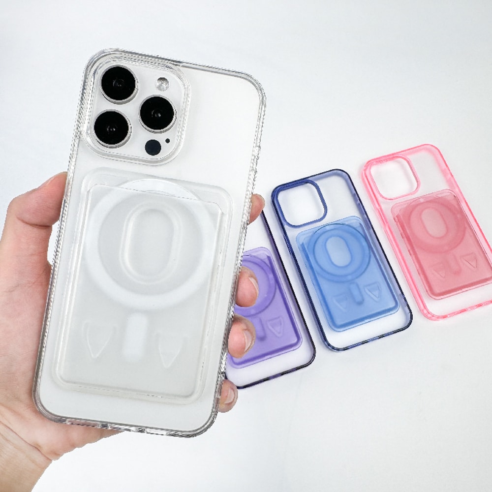Clear MagSafe Card Holder Wallet Case For Mobile 2