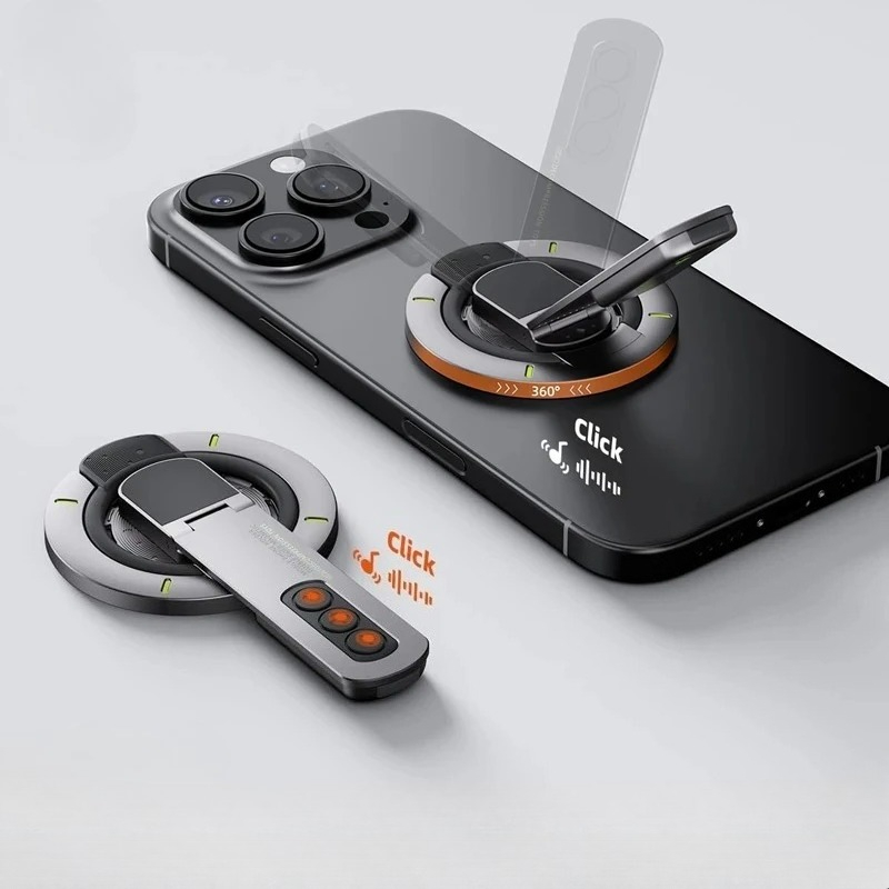 Magnetic Phone Ring Holder Stand For MagSafe Rotating Grip 1