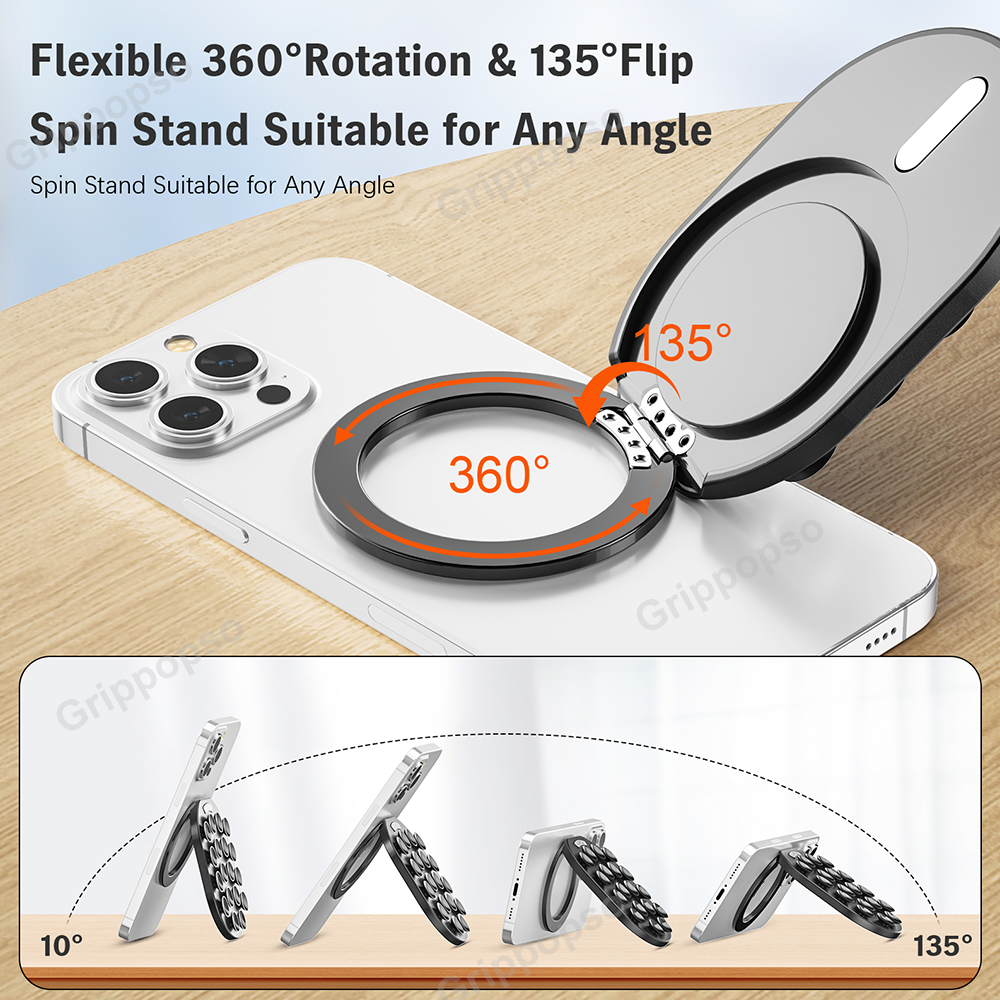 MagSafe Suction Cup Phone Mount Grip Stand For Mirror Selfies And Hands Free Viewing 2